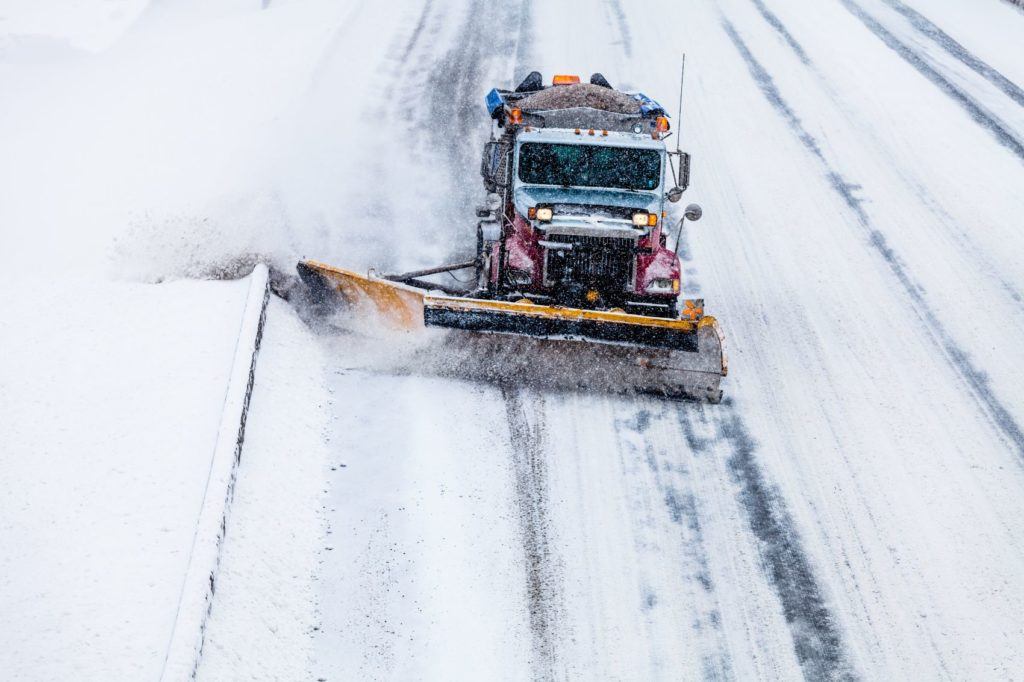 Snow plow tucks operating within a connected infrastructure may help them clear roadways more efficiently.