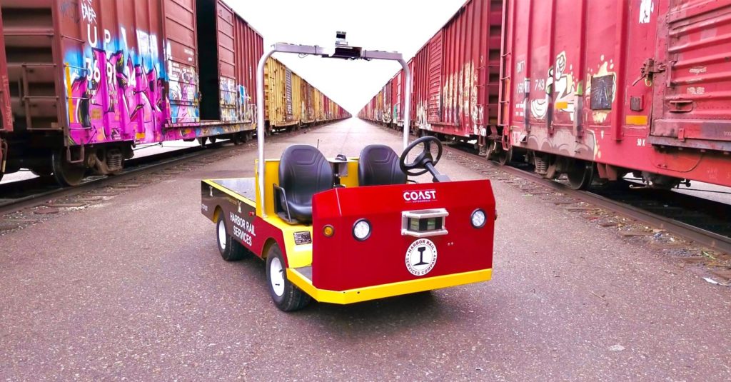 The COAST Autonomous "Bigfoot" automated delivery vehicle.