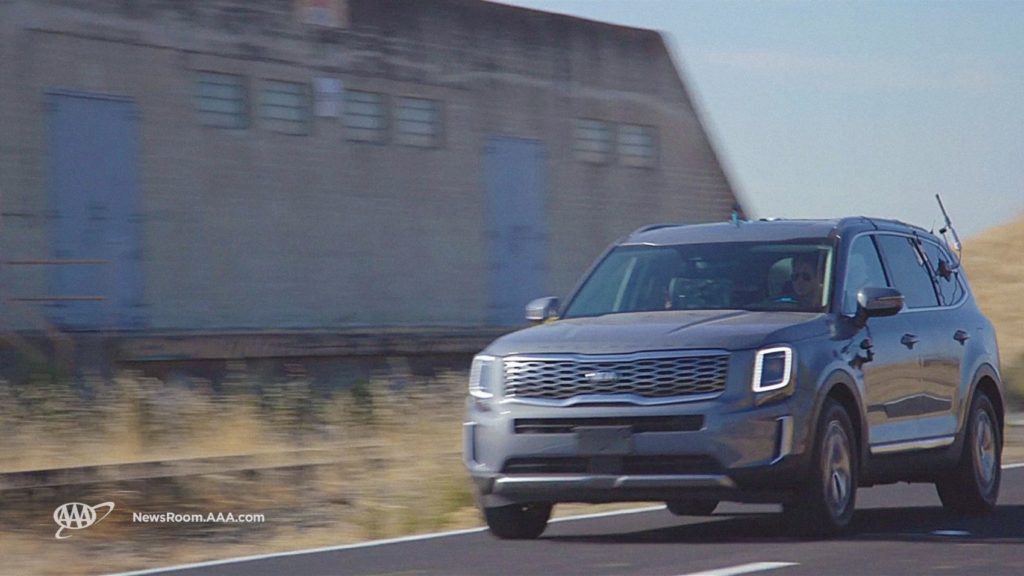 AAA testing the 2020 Kia Telluride with Highway Driving Assist.