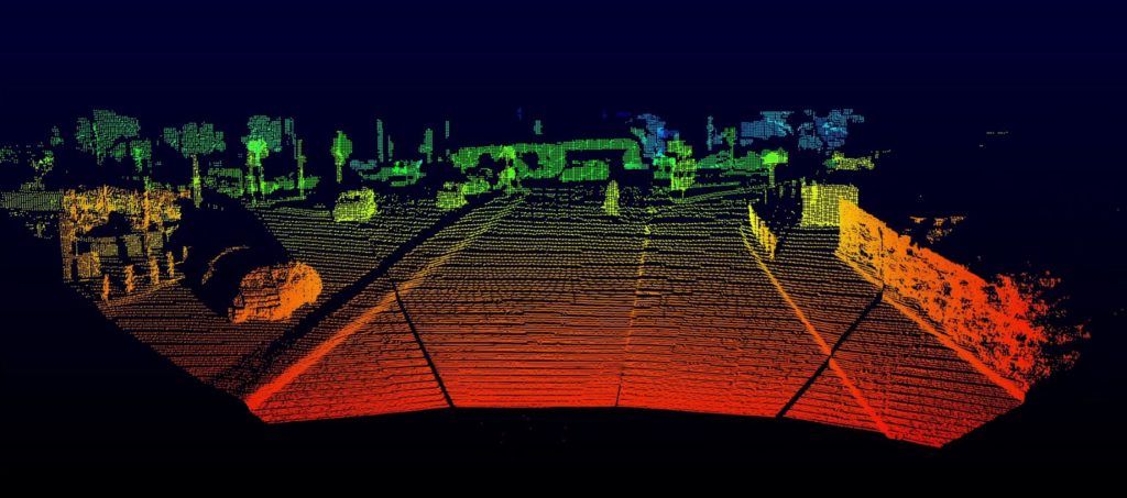 Opsys Tech SP2.5 Scanning Microflash LiDAR screenshot.