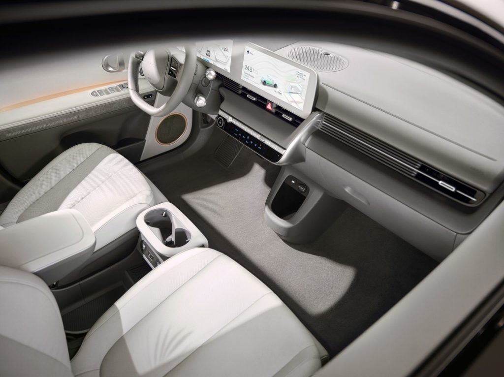 Hyundai IONIQ 5 interior layout.