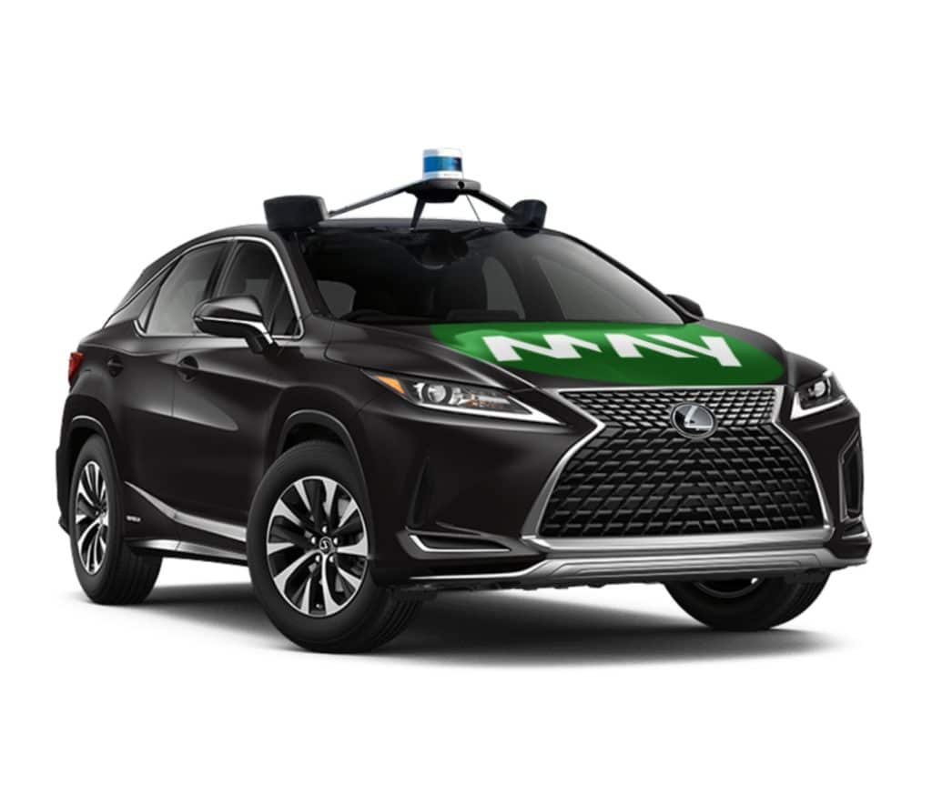 Lexus RX 450h autonomous shuttle.