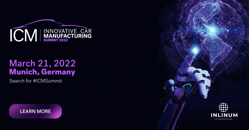 Innovative Car Manufacturing Summit 2022 banner.